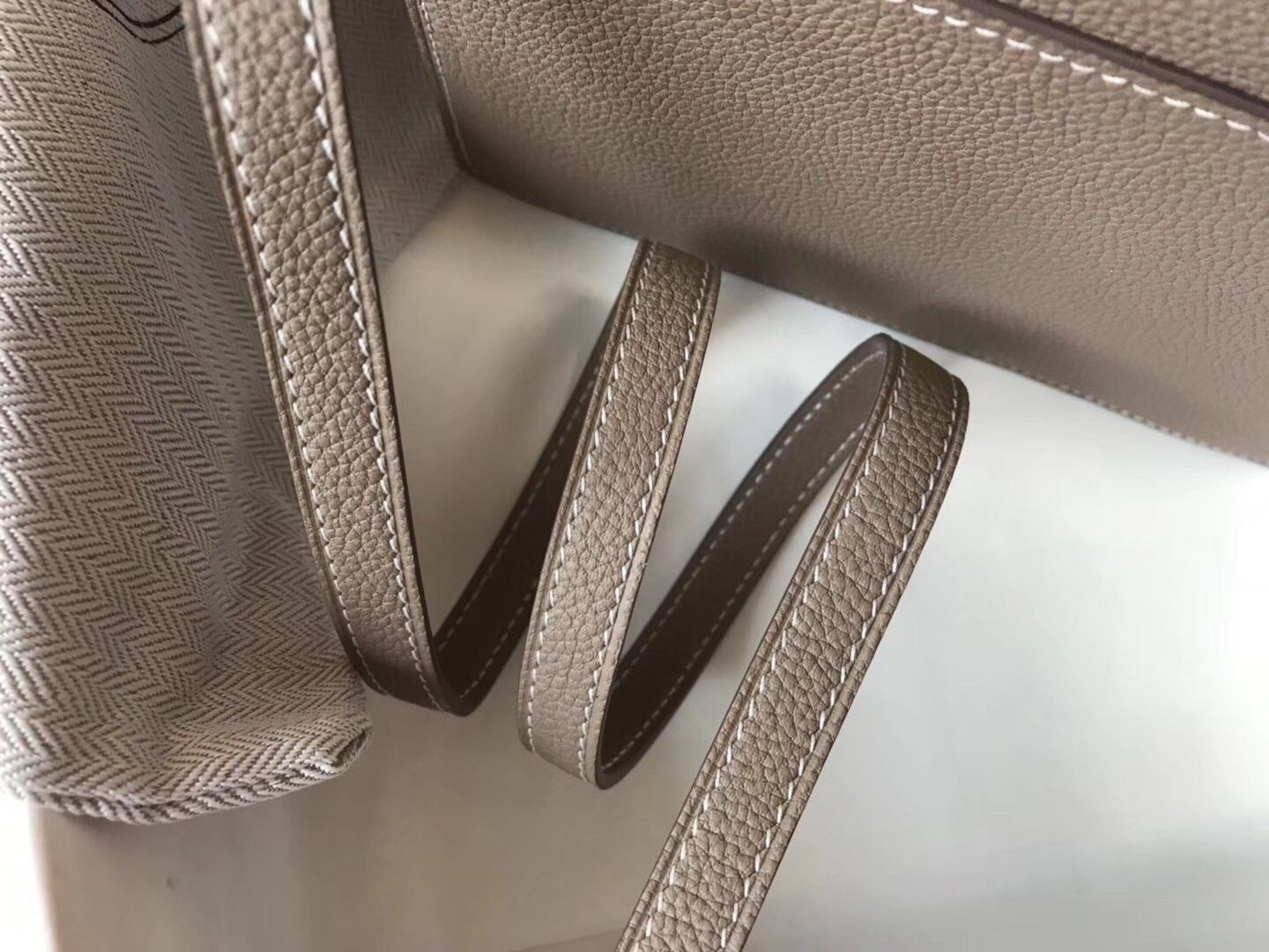 Hermes Mini Sac Roulis 18cm Bag In Grey Evercolor Calfskin - Image 7