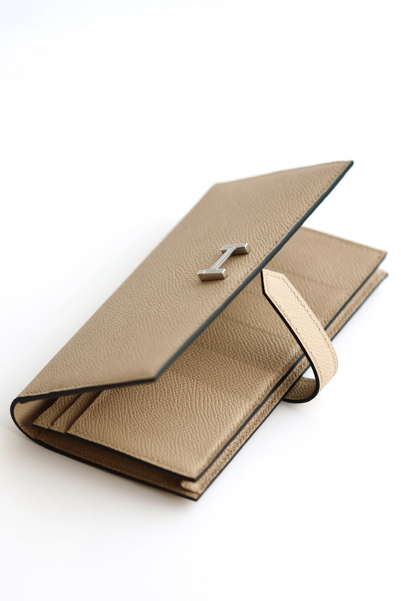 Hermes Bearn Long Handmade Wallet in Trench Epsom Calfskin - Image 5