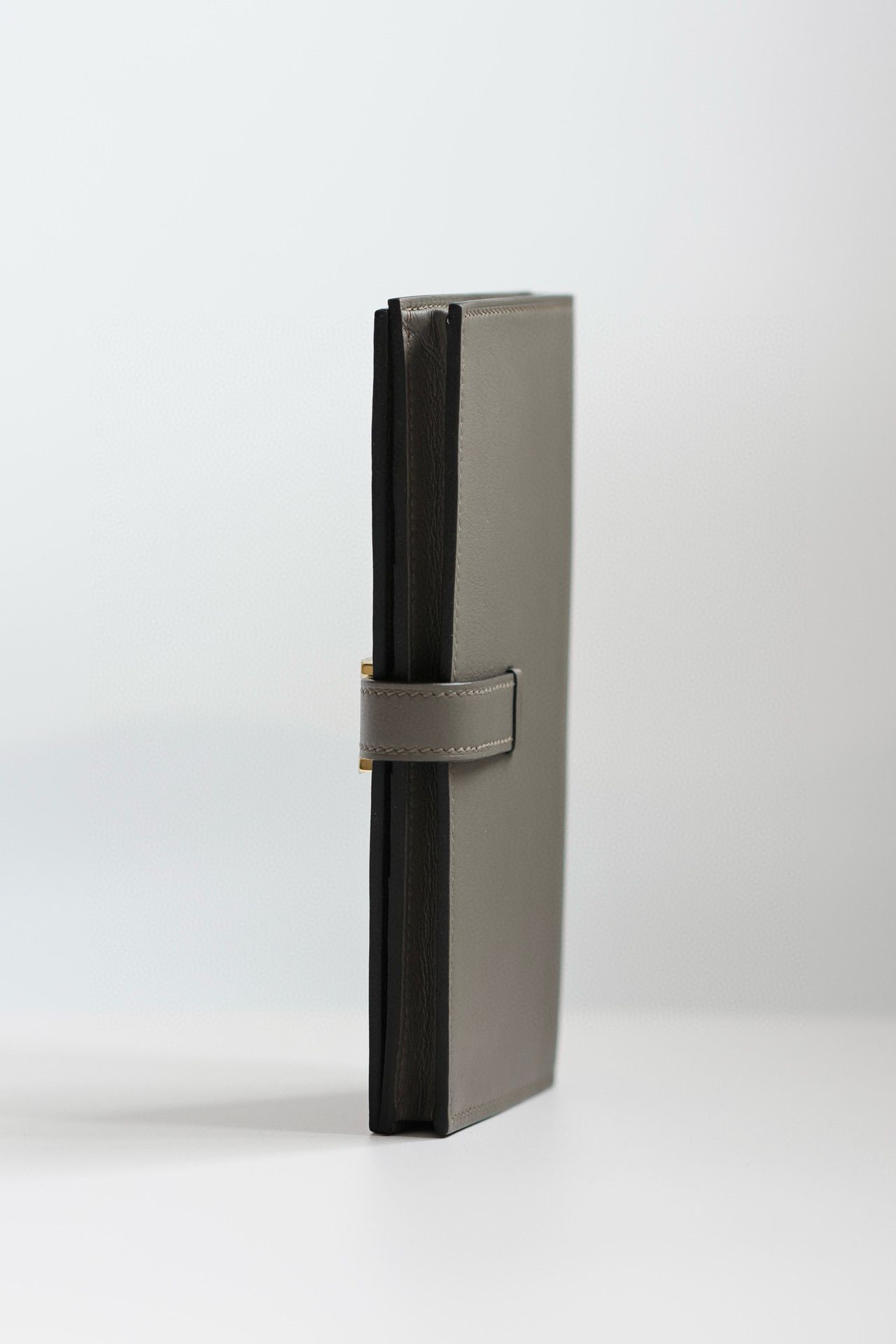 Hermes Bearn Long Handmade Wallet in Etain Swift Calfskin - Image 9