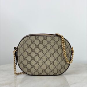 Gucci Brown GG Camera Crossbody Bag