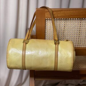 Louis Vuitton Yellow Monogram Vernis Papillion Tote Bag