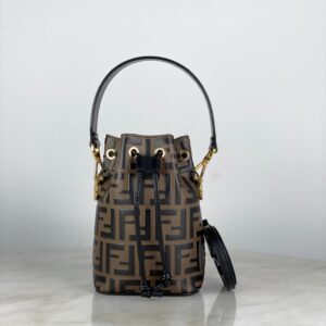 Fendi Bicolor FF Mon Tresor Mini Bucket Bag