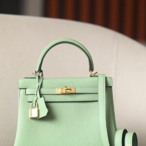 Kelly 25 Togo Vert Criquet (3I) Gold Hardware