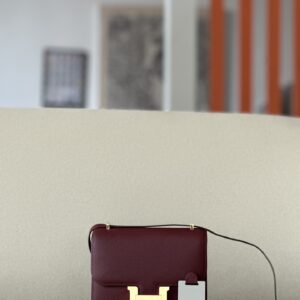 Constance 19 Epsom Rouge H(55) Gold Hardware