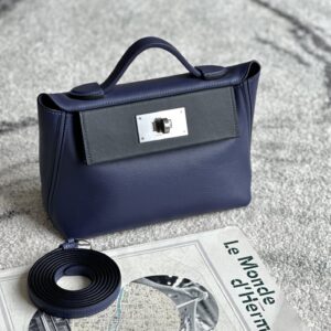 2424 Mini 21 Evercolor And Swift Blue Saphir (73),Bleu Indigo(76) And Blue France(71)Palladium Hardware