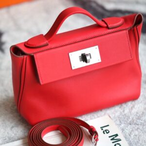 2424 Mini 21 Evercolor And Swift Rouge Piment (5X) Palladium Hardware